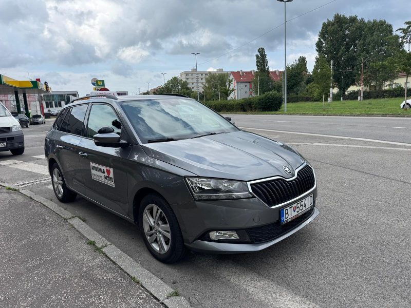 Auto autoškoly na ceste